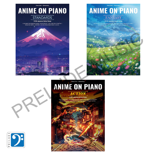 Anime on Piano ZEN ON MUSIC Standards,Fantasy,Action Book Set 3 เล่ม
