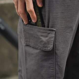TRUFFLE RIPSTOP CARGO PANTS - กางเกงทรงตรง ขากว้าง เอวยางยืด ผ้า COTTON