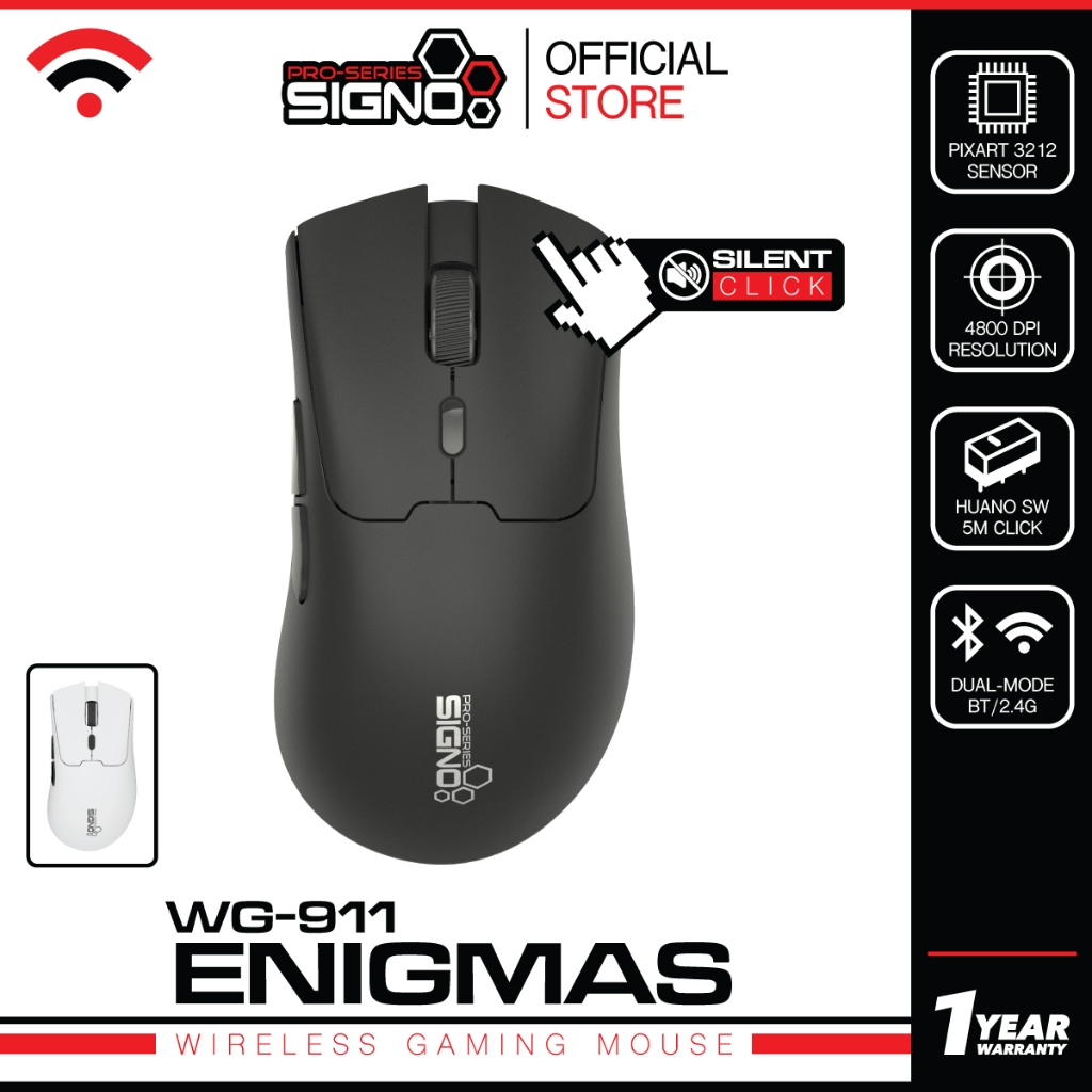 SIGNO Wireless Gaming Mouse ENIGMAS  รุ่น WG-911 (เมาส์ เกมมิ่ง)