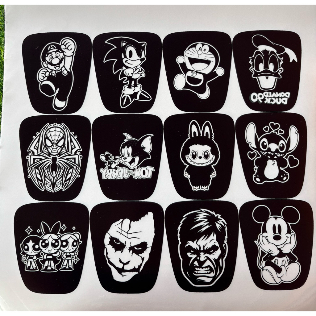 โลโก้ RGB Giorno ลายต่างๆ มีขาวและดำ อะคริลิค สั่งทำได้