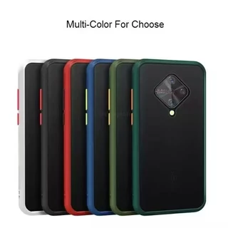 เคสขอบสีหลังด้าน สำหรับ Vivo S1Pro S1 เคสกันกระแทก ตรงรุ่น หลังด้าน เคสผิวด้าน