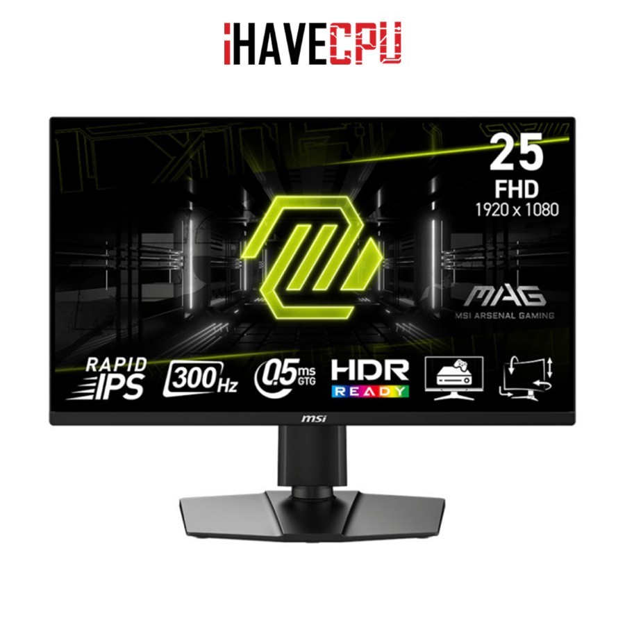 จอมอนิเตอร์ (monitor) iHAVECPU MSI MAG 255PXF - 24.5 RAPID IPS FHD 300Hz