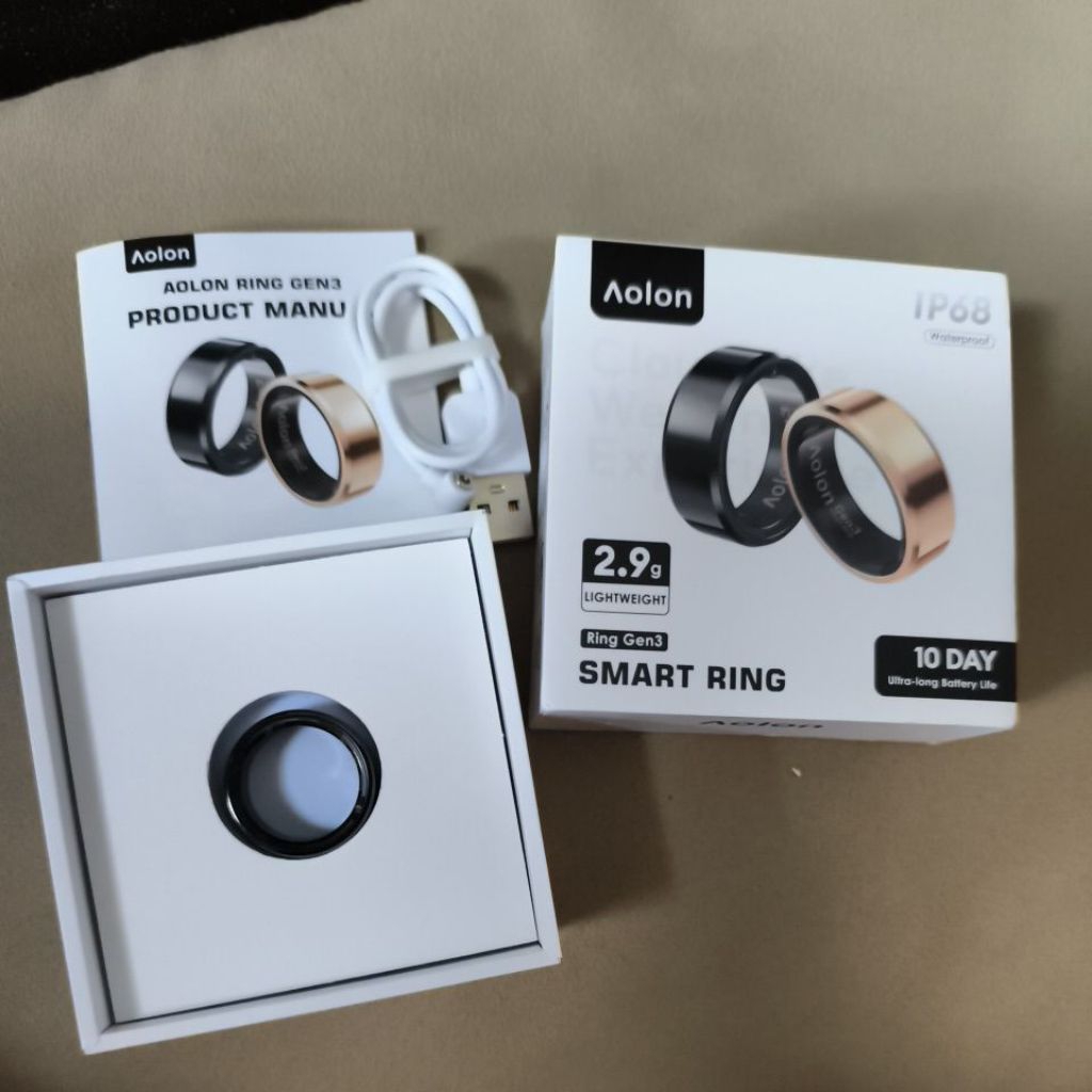 New‼️Aolon Ring สีดำแหวนอัจฉริยะ Smart Ring หลักการเดียวกับ Smart watch ..ซื้อมาผิดไซส์ค่า. .ขอส่งต่
