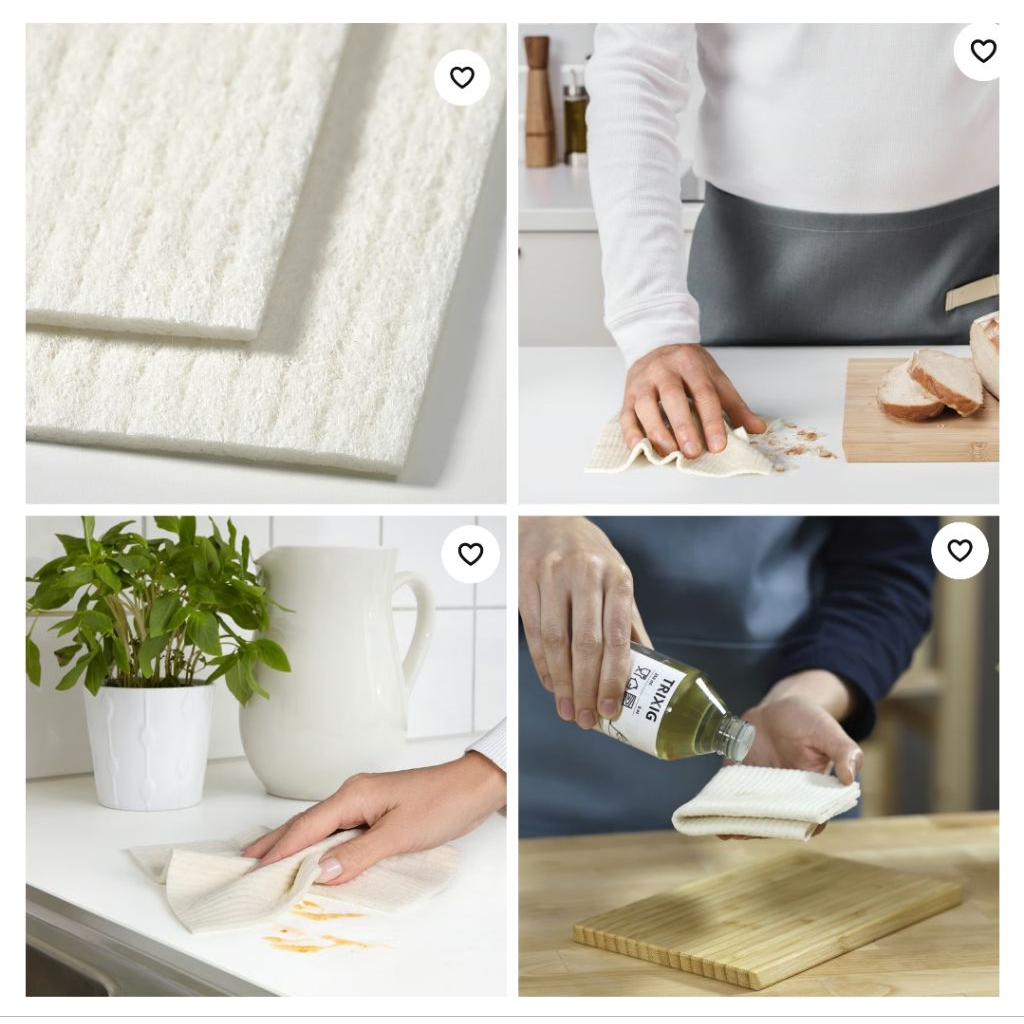 IKEAshopping IKEA TRIXIG ทริกซิกผ้าเช็ดทำความสะอาด, 18x20 ซม.
