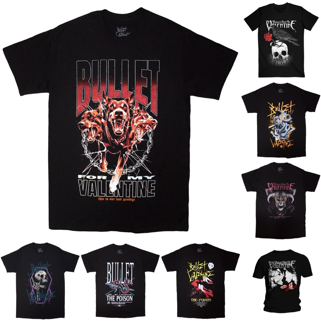 ⚠️เปิด PREORDER เสื้อวงดนตรี BULLET FOR MY VALENTINE - BFMV T-SHIRT ลิขสิทธิ์ของแท้ UK 🇬🇧🤘🔥