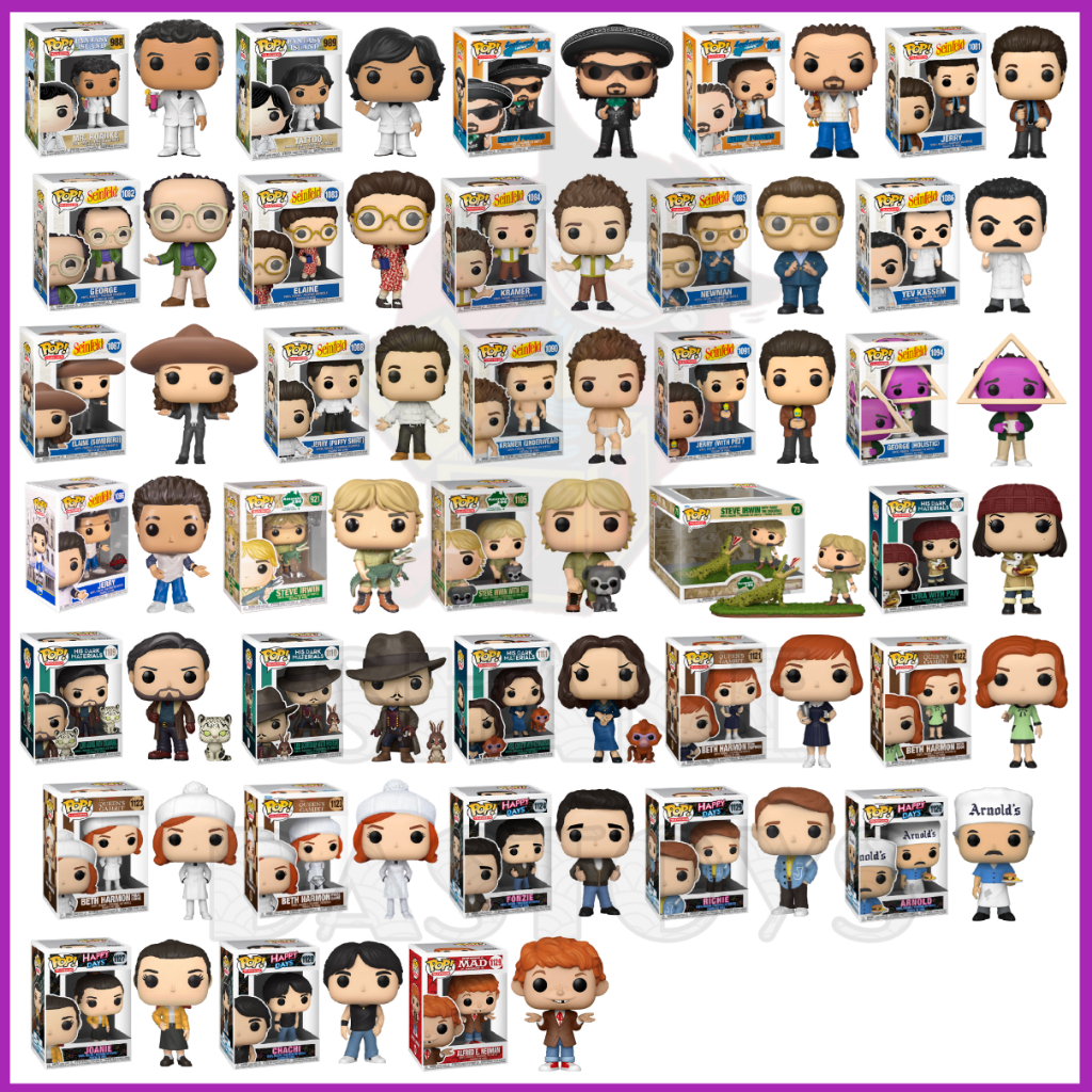 {PRE-ORDER} Funko Pop! TELEVISION : Fantasy Island, Seinfeld, Steve Irwin, His Dark Materials, Queen