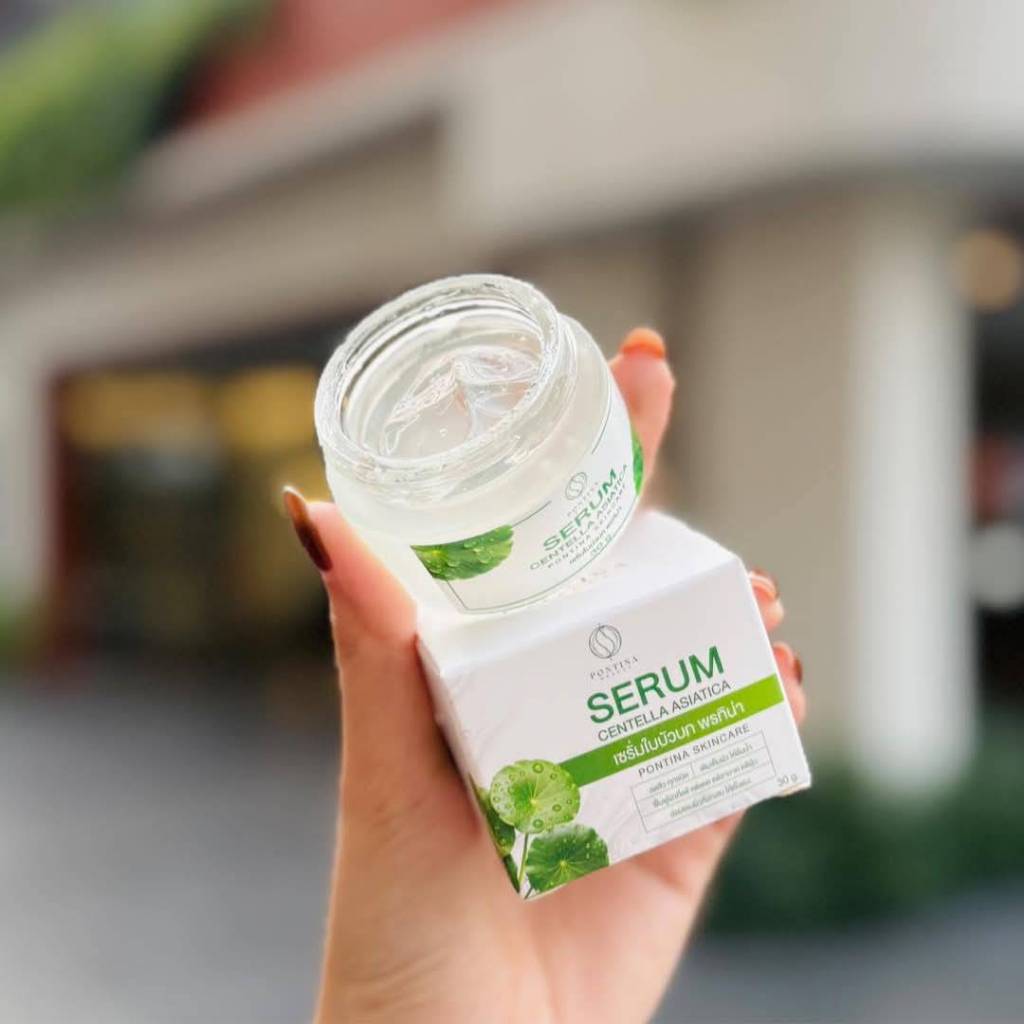 พร้อมส่ง พรทิน่าเซรั่มใบบัวบก 30กรัม แพ้กกิ้งใหม่
