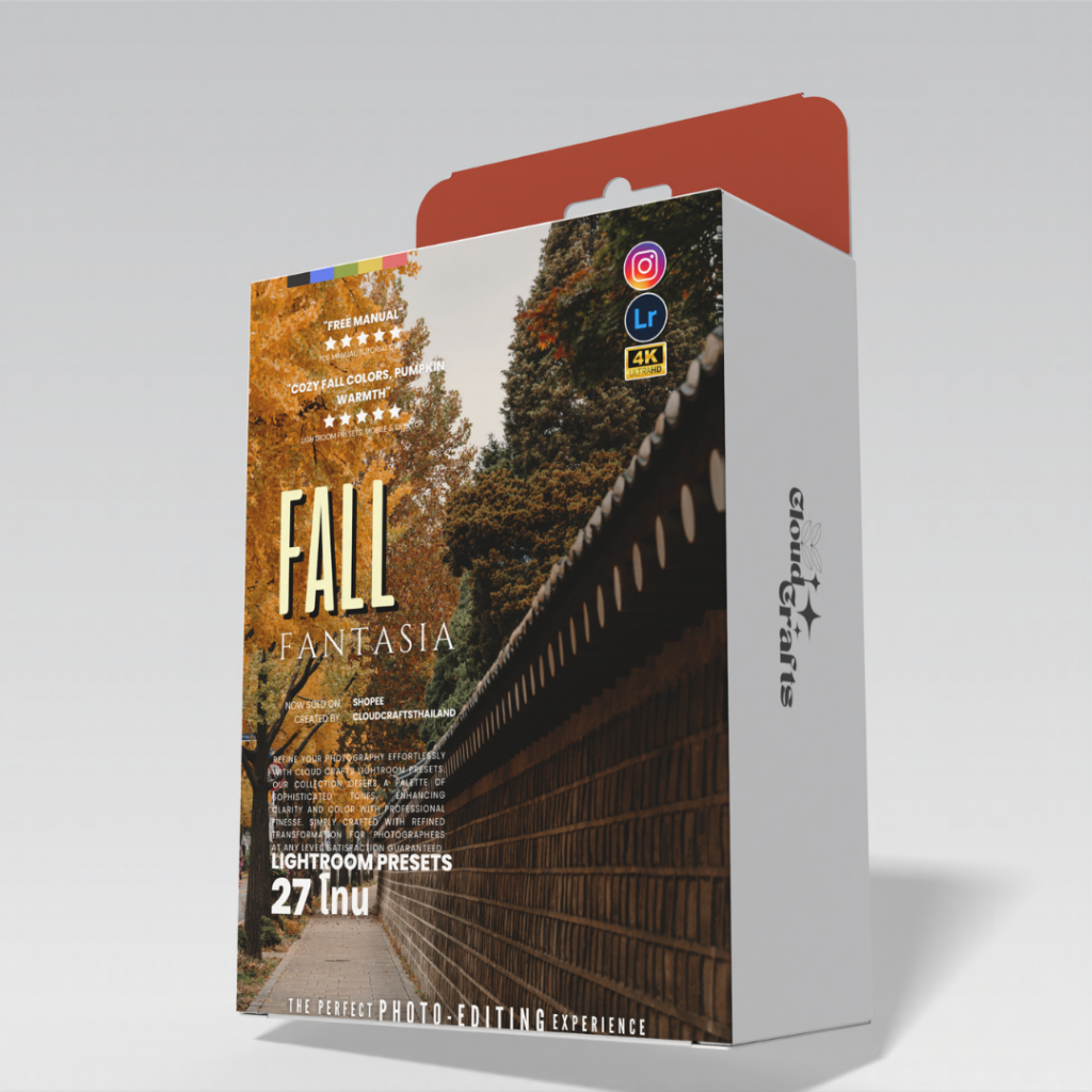 Fall Fantasia | 27โทน | ฟิลเตอร์แต่งภาพพรีเมี่ยม | Lightroom | Pro-Grade Edits | Crafted By CloudCra