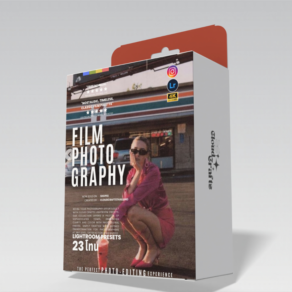 Film Effect  | 23โทน | ฟิลเตอร์แต่งภาพพรีเมี่ยม | Lightroom | Pro-Grade Edits | Crafted By CloudCraf