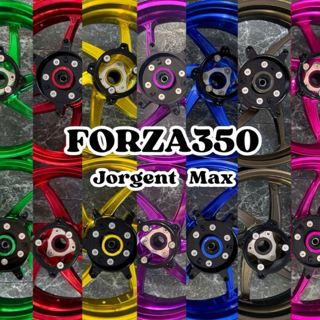 ล้อแม็ก Forza350 ตรงรุ่น ขนาด 3.50*15 4.00*14 งาน CNC สีสวยคุณภาพสินค้าดี ถ่ายจากงานจริงไม่ได้ผ่านการตกแต่ง ได้ 1 คู่
