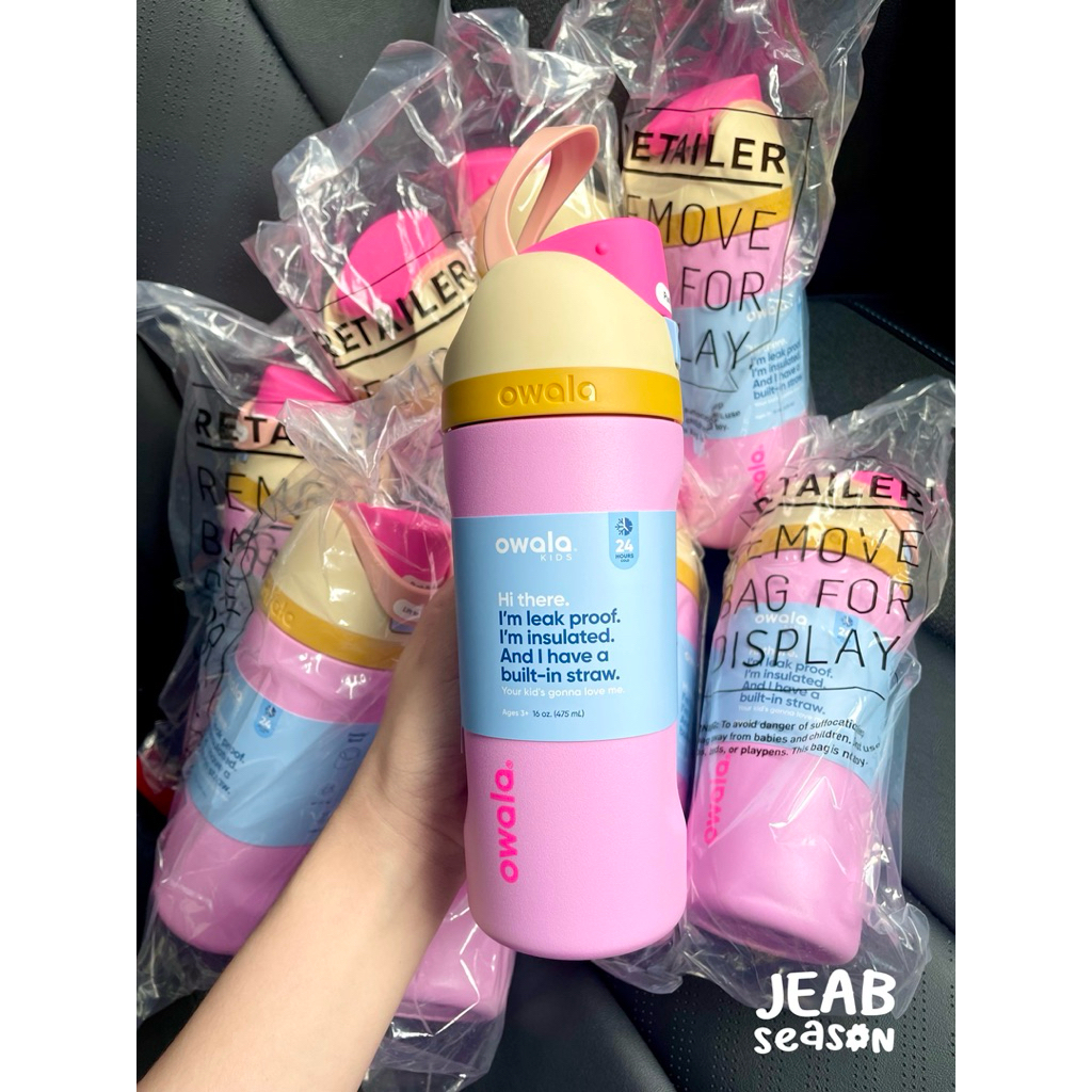 (ของแท้อเมริกา) Owala 16oz. — Kids’ FreeSip จากอเมริกา 🇺🇸 กระบอกน้ำ ขวดน้ำ Owala