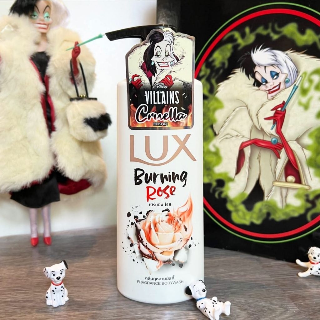 ครีมอาบน้ำ Lux  x Disney villains กลิ่น burning rose