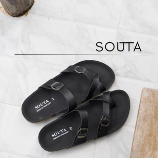 🐾Souta All Black รองเท้าแตะสไตล์วินเทจ รวมรุ่นดำล้วน🐈‍⬛ ไบเก้น >> ไซส์ 35-45*ลด1ไซส์*