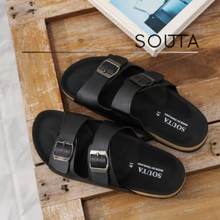 🕶The Classic - Souta รองเท้าแตะวินเทจ สไตล์ไบเก้น รวมรุ่นดำล้วน🕶 >> minimal >> ไซส์35-45*ลด1ไซส์*
