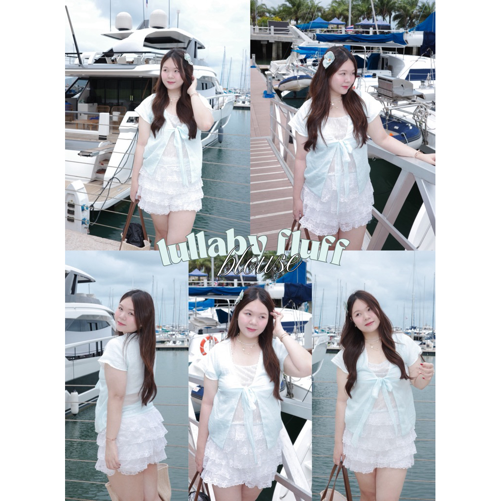 New in’ Lullyby Fluff Blouse ราคา ถูกที่สุด ดีลบีเคเค