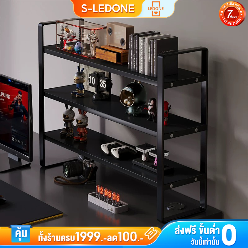 ชั้นวางหนังสือ 40/30cm ไม้อัดคุณภา 2/3ชั้น ที่วางของบนโต๊ะ ชั้นเก็บของ ที่เก็บเอกสาร จัดระเบียบบนโต๊ะทำงาน