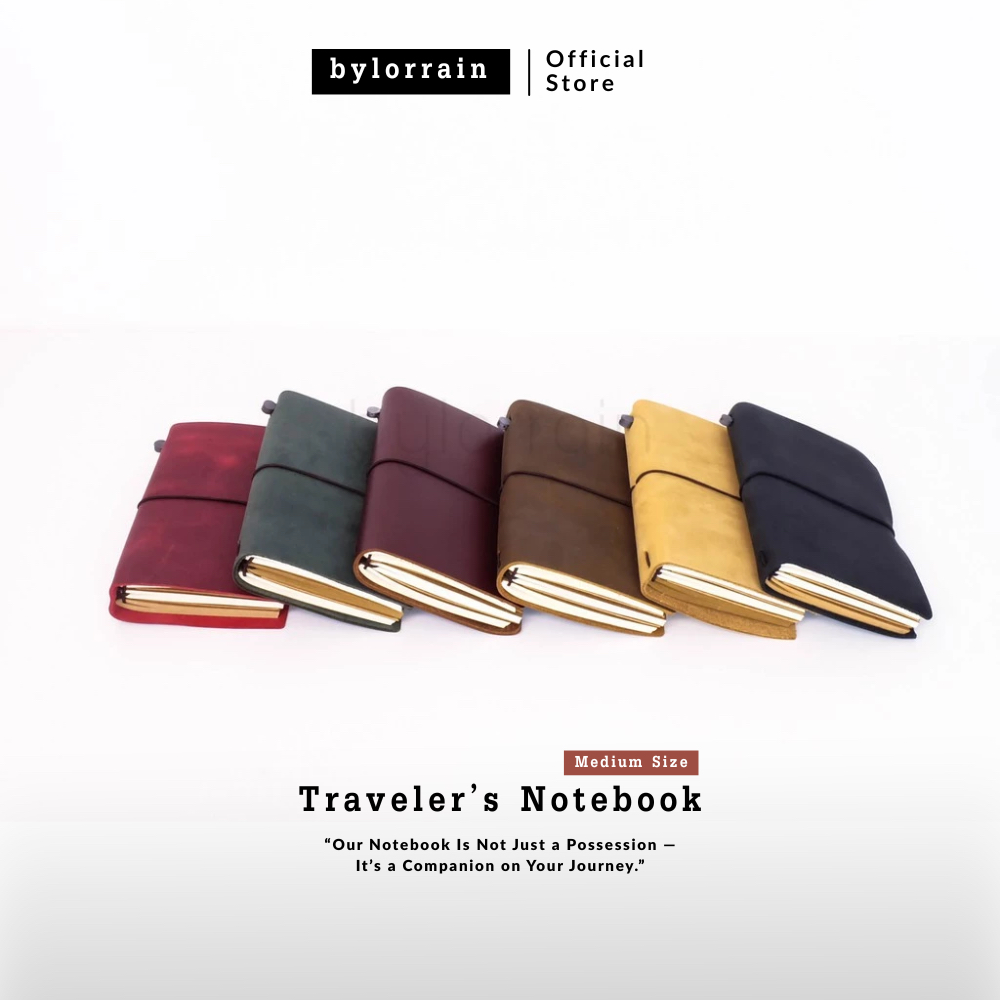 Traveler’s Notebook Medium Size : สมุดโน้ตจดบันทึกการเดินทาง