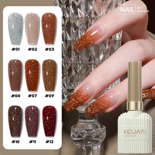 Xeijayi สีแฟลช สีเจลแฟลช 15ML (สีเจลต้องอบเท่านั้นถึงจะแห้ง)