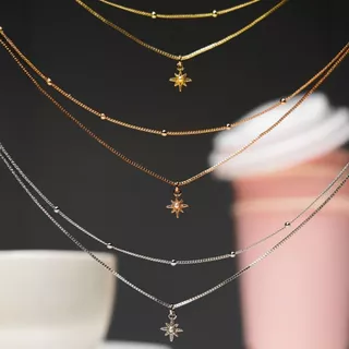 Petite Starlette 2 Layers Necklace สร้อยคอรูปดาว 2 เลเยอร์