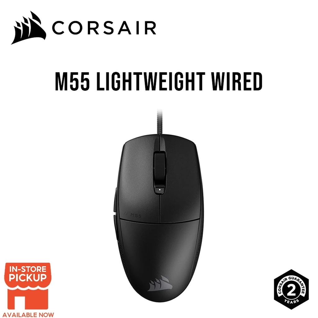 MOUSE (เมาส์) CORSAIR M55 Gaming Mouse (CH-930F000-AP)