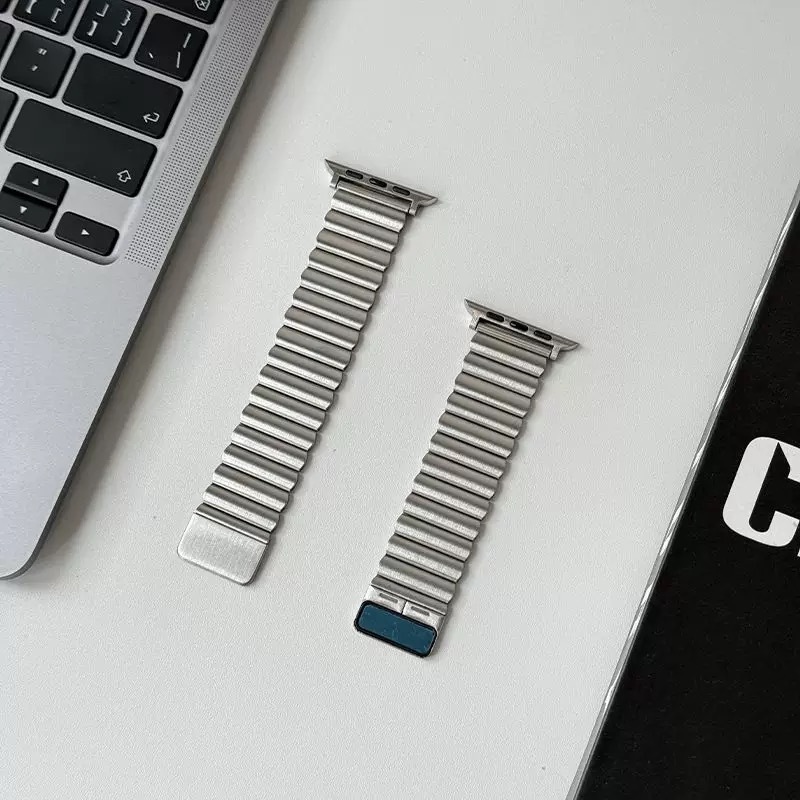 GOKOOL Steel Magnetic Strap for Ultra 3 Watch Adjustable 49mm สายสแตนเลสสามารถปรับสายได้ มีทั้งหมด2สี สีดำ สีเง แฟชั่น - รูปที่ 4