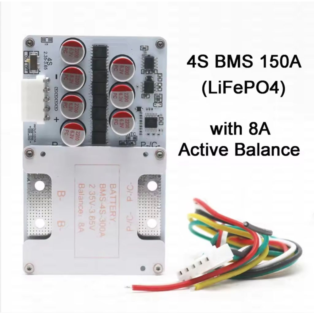 4s Active BMS 300A 3.2v 14.6v ลิเธี่ยมฟอสเฟตสตาร์ทรถยนต์