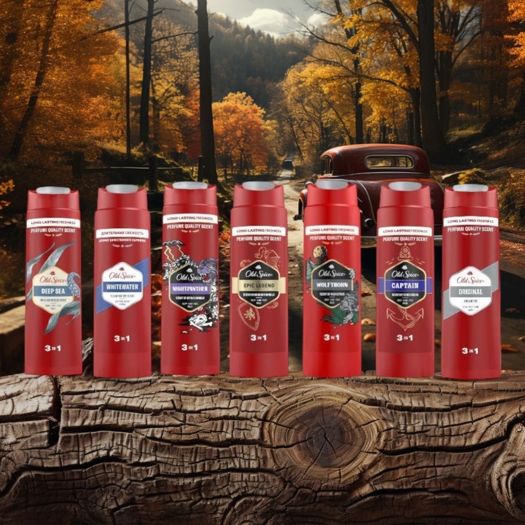 Old Spice shower Gel ครีมอาบน้ำ 3in1 body hair face นำเข้าจากเยอรมัน ขนาด250ml.