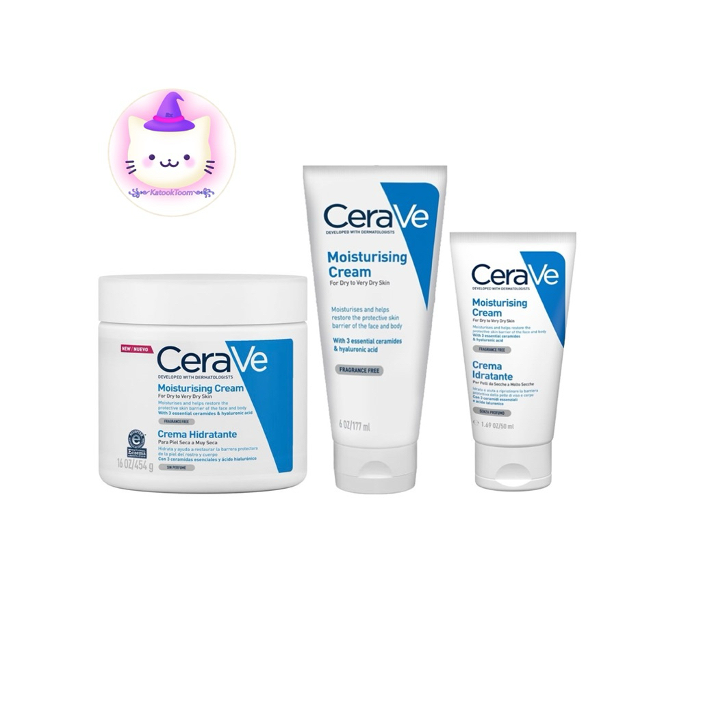 งานไทยแท้CeraVe Moisturising Cream 50g 177ml. 454ml และ 454Ml Twinpack