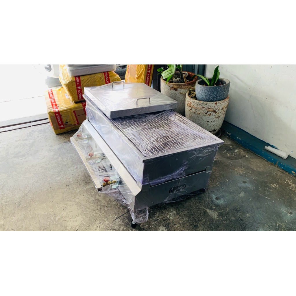 เตานึ่งขนมปังอบไอน้ำ ระบบใช้แก๊สสามารถแยกปรับแก๊สได้ 3 ท่อ ขนาด 50X100 cm ตัวเตาเป็นแตนเลสทั้งตัว รับประกันสินค้า 1 ปี - รูปที่ 3