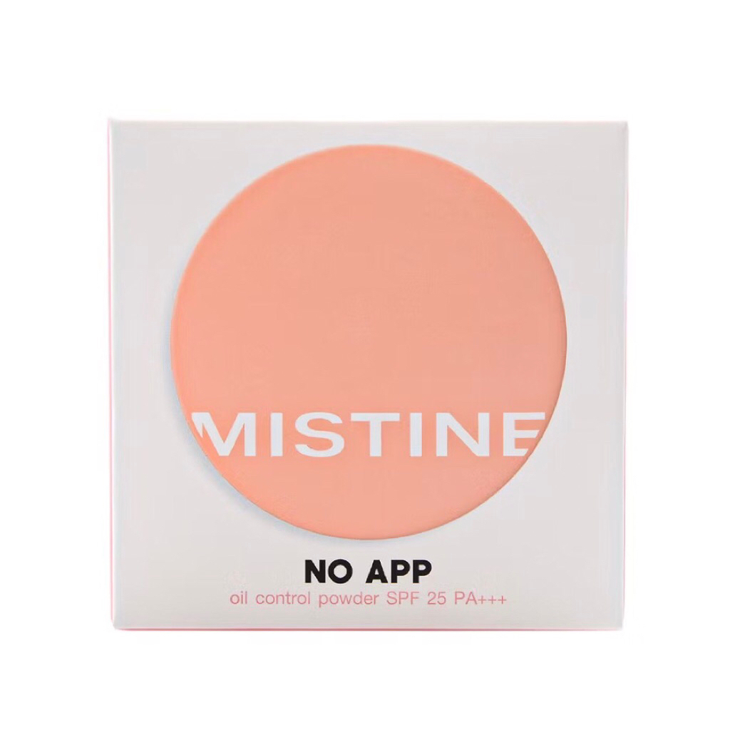MISTINE NO APP OIL CONTROL POWDER แป้งเนื้อแมท คุมมัน กันเหงื่อ ไม่เป็นคราบ ขนาด 7 กรัม (เบอร์ S1)