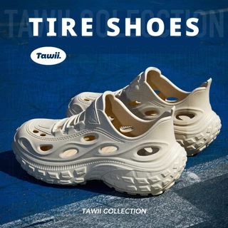 Tawii. รองเท้าแตะ ผู้ชายและผู้หญิง รองเท้ายาง กันลื่น กันน้ำ เบา ไซซ์ 35-45 สีดำ ฮิตสุด รองเท้า