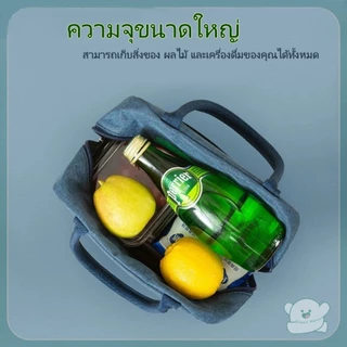 ราคาพิเศษ! กระเป๋าอาหารกลางวัน ถุงเก็บความเย็น-ร้อน ชั้นอลูมิเนียมฟอยล์ พกพาสะดวก ไปทำงานหรือปิกนิก