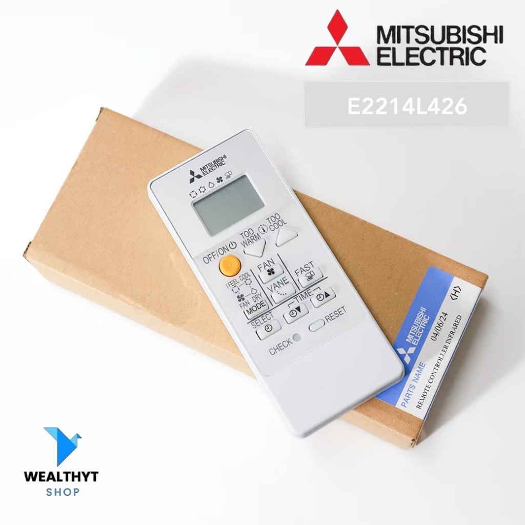 E2214L426 รีโมทแอร์ Mitsubishi Electric รีโมทแอร์มิตซูบิชิ (RH19B) ของแท้ศูนย์