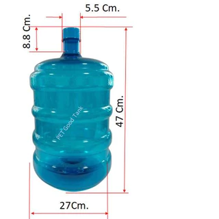 ถังน้ำPET ขนาด 18.9ลิตรแบบฝาเกลียว สีฟ้าน้ำทะเล