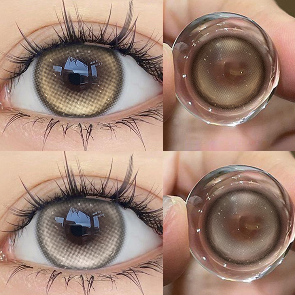 New❗[0~600°] 【Buy 2 แถม ลิปสติก+ตลับ】Midroo✨ [COD]รุ่นใหม่ เลนส์บิ๊กอายน่ารัก ตาประกาย Brown/Grey-14.5รายเดือน - รูปที่ 2