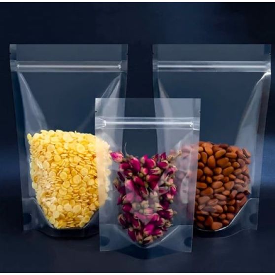 [100 ใบ] ถุงซิปใส่น้ำชา-กาแฟ ซองซิปใส่ขนม ถุงซิปแบบใส #PS42A-F#