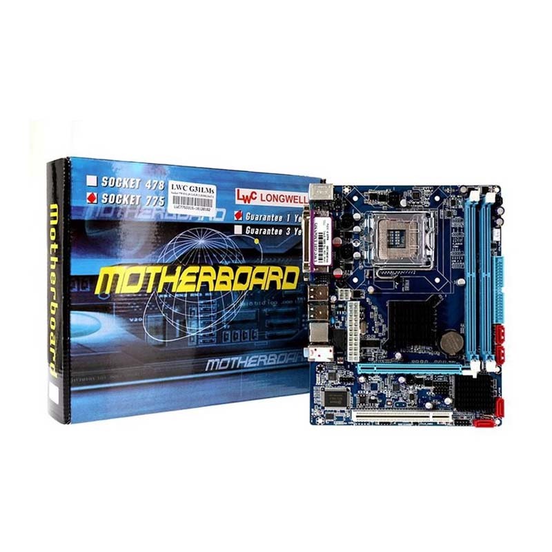 MAINBOARD (775) INTEL G31LMS (Low end Brand)(By Shopee  SuperTphone1234)