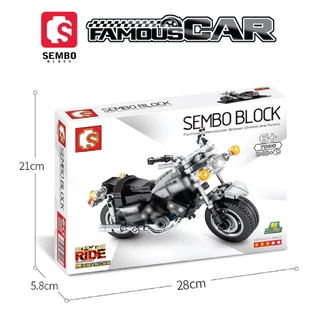 ชุดตัวต่อ SEMBO BLOCK ชุดรวมรถมอเตอร์ไซค์ 4 คัน สุดเท่