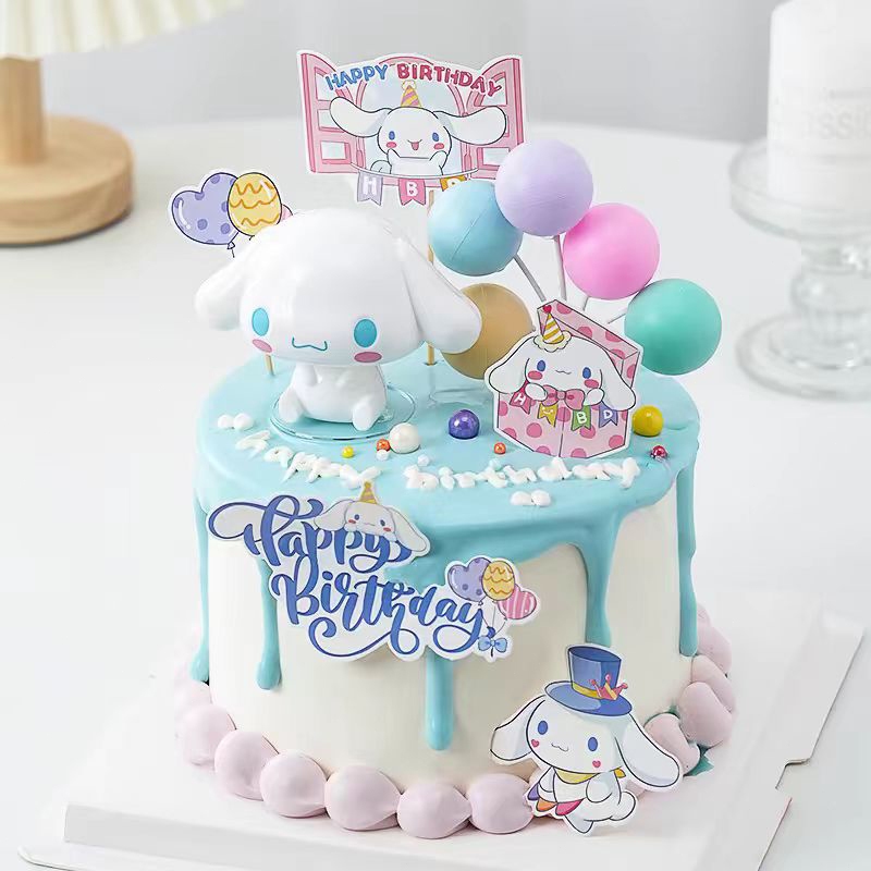 🟠Cutenery🟠ตกแต่งเค้ก การ์ตูน ของตกแต่งคุโรมิ ใส่การ์ดมีความสุขของเทศกาล