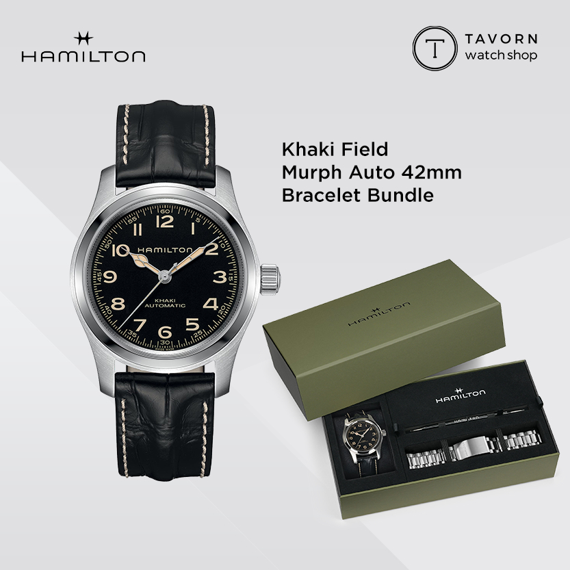 นาฬิกา Hamilton KHAKI FIELD Murph Auto 42mm Bracelet Bundle  รุ่น H70605732