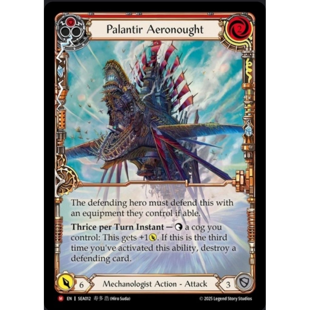 Flesh and blood: Palantir Aeronought(Full Art, Foil)