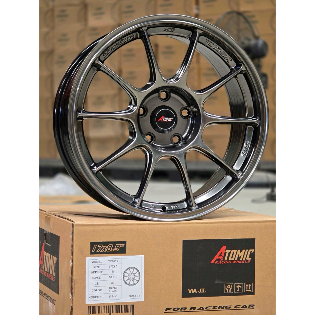 ล้อแม็กซ์ Tc 105X งาน Atomic สวยสปอร์ต เทห์ ขอบ 17&18 5 รู 113 ใส่ได้ทั้ง 112 และ 114 สวยสปอร์ต เทห์