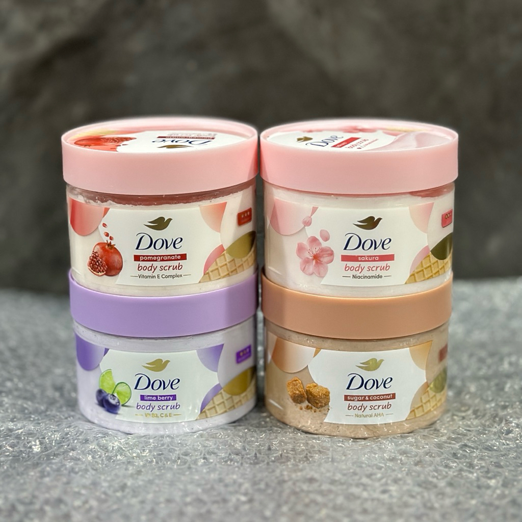 สครับผิว โดฟ บอดี้สครับไอศกรีม 280ก Dove Body Scrub 280G ฉลากไทย
