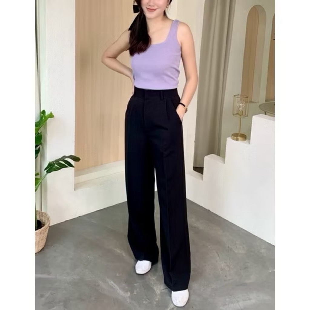 💥พร้อมส่ง/SALE💥 กางเกงขากระบอก Sri_brand รุ่น SP02 Sribrand