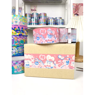 เทปปิดกล่อง (Natty.tape) เทปกาว OPP Tape เสียงเบา ลายน่ารัก 50หลา tape ติดกล่องพัสดุ แปะกล่อง ลาย Chillinday พร้อมส่ง