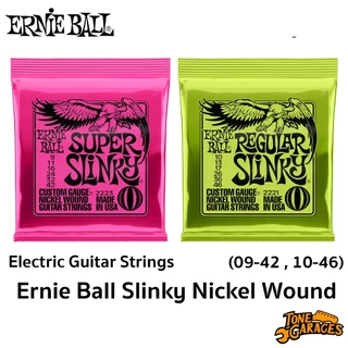 Ernie Ball Slinky Nickel Wound Electric Guitar Strings สายกีต้าร์ไฟฟ้า เบอร์ 09-42 ,10-46