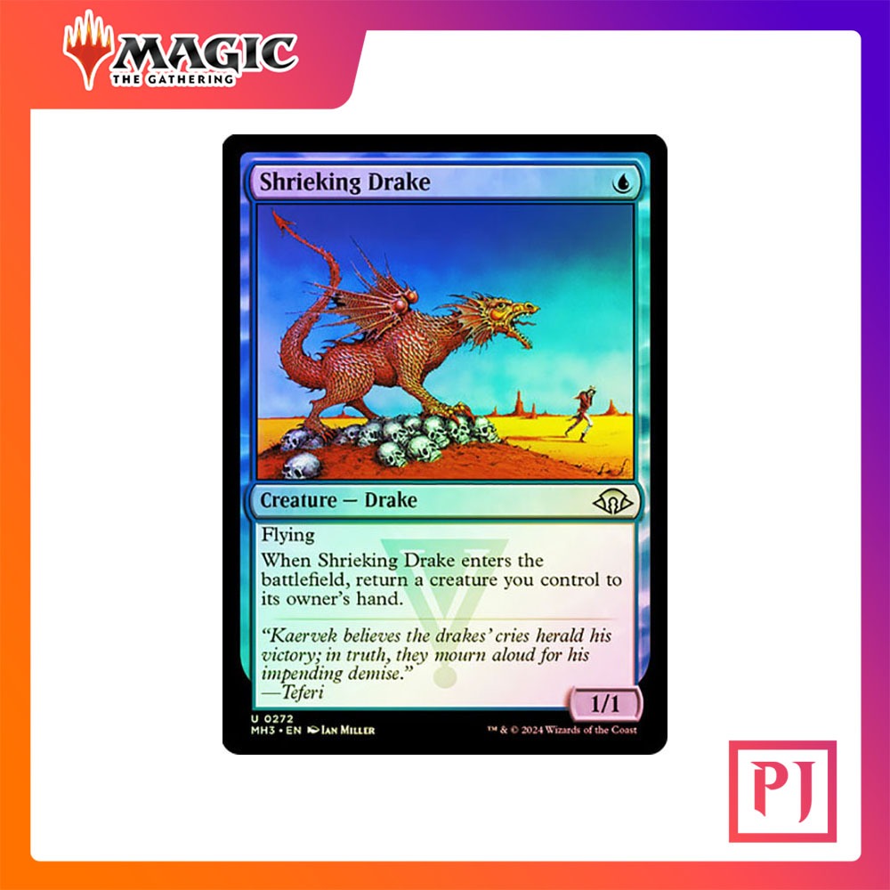 [MTG] Shrieking Drake [MH3] [BLUE] [UNCOM] [FOIL] [ENG] (การ์ดเมจิค / Magic the Gathering)