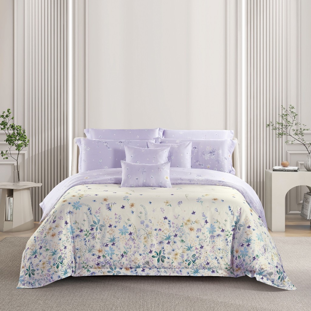 [ราคาโปร] Akemi ผ้าปูที่นอน คิงไซส์ รุ่น TENCEL™ Lyocell Virtuous Prints 1300 TC