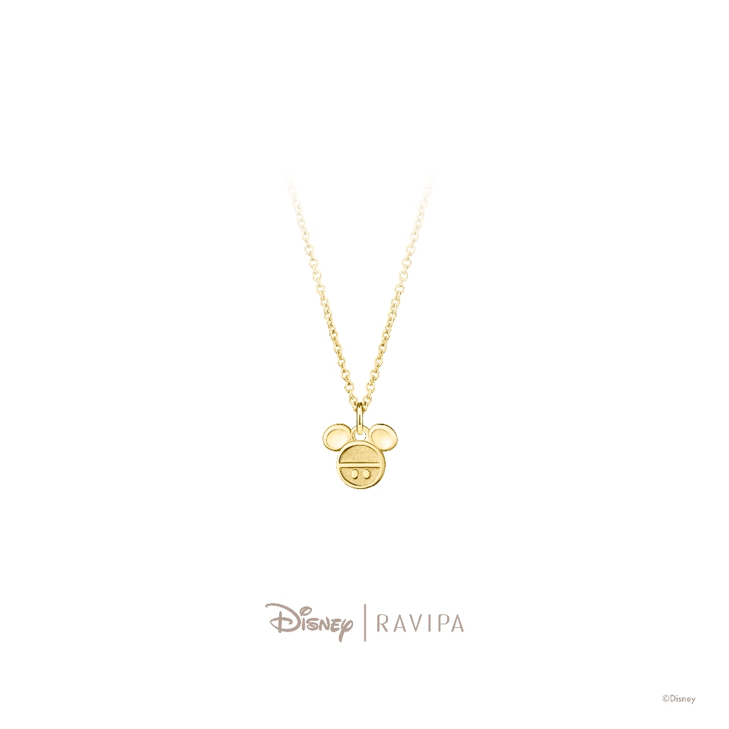 Mickey Mouse Golden Gold Necklace - สร้อยคอ