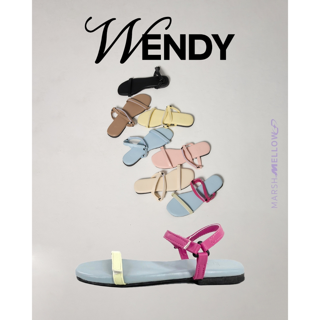 [Trendy ลดเพิ่ม  25%] WENDY SANDALS - MARSHMELLOW รองเท้าแตะรัดส้น พื้นขนมปังนุ่มนิ่ม